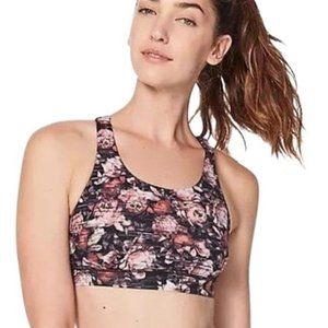 LULULEMON break free peony floral sports bra
